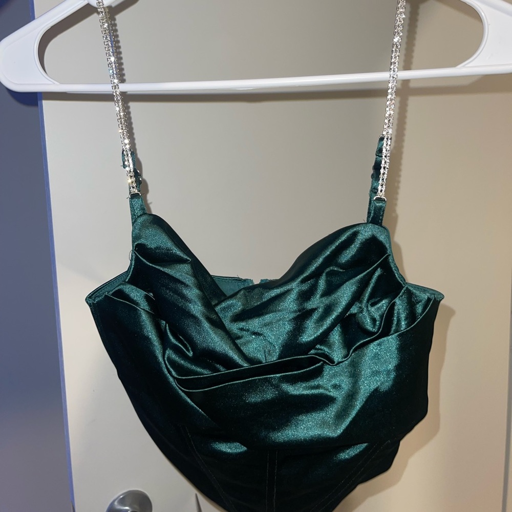 Green corset top